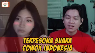 Reaksi Cewek Malaysia di Nyanyiin Cowok Indonesia |  Singing Reaction OmeTV