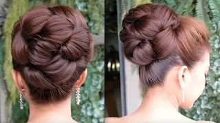 Wedding Hairstyle For Medium To Long Hair Tutorial สอนเกล้าผม ทรงผมเจ้าสาวแบบตะกร้อทรงสูง โดยครูหญิง