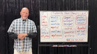 Learn Spanish FAST with Profesor Pablo - Lesson 70: Preterite Stem Changing Verbs e to i verbs