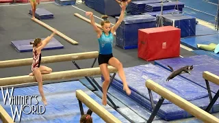 Cat Leap Side Aerial on Beam | Whitney Bjerken Gymnastics
