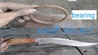 Making Style Form Rusty Bearing/Drawknife From Old Bearing/Sword Out Of Bearing