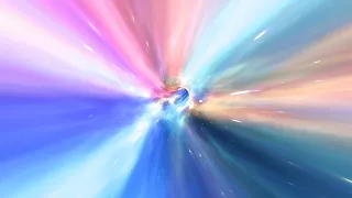 Fly through Wormhole Hyperspace Vortex Tunnel in Deep Space Stars 4K Background VJ Video Effect