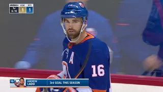 Ladd's impeccable wrister (10/30/2017 VGK vs. NYI)