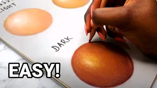 DRAWING SKIN TONES with COLORED PENCILS and PAN PASTELS