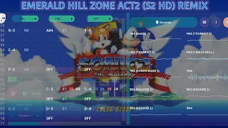 Sonic 2 (HD) Emerald Hill Zone Act 2 Sega Genesis Remix (YM2612 & SN76489)