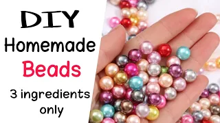 DIY Homemade Beads/ How to make beads at home/ Beads making at home /DIY Easy beads