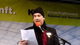 Volker Lösch - Großdemo gegen Stuttgart 21 - JA zum Ausstieg - 26.11.2011