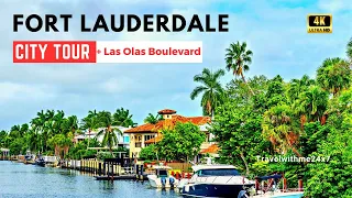 Fort Lauderdale Florida City tour with Las Olas Boulevard drive and walking tour.