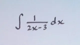 Integral of 1/(2x-3)