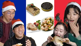 CORÉENS VS REPAS DE NOËL FRANÇAIS !