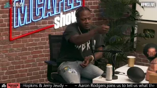 AARON RODGERS GIVES PACMAN JONES LIGHT ON WHAT'S IT LIKE TO BE IN THE DARK ON THE PAT MCAFEE SHOW