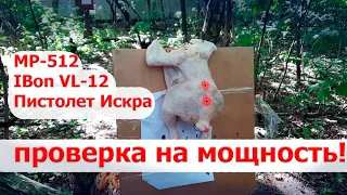 Мощность пневматических винтовок на 25 метров | МР 512 | IBon VL 12 | Пистолет искра | Охота на чаек