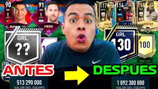 😲 SUBI EL GRL DE UN SUSCRIPTOR EN FIFA 23 MOBILE !!! EQUIPO 100% MEJORADO !!! 🤑 *Mejoramos Cuenta*