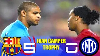 Barcelona 5-0 Inter Milán -  Final Trofeu Joan Gamper 2007 |Goals & Highlights|