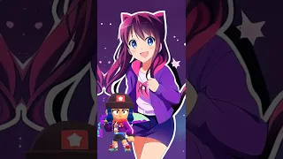 Brawlers as Anime Characters | Brawl Stars #shorts