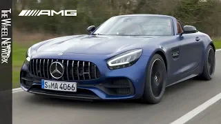 2020 Mercedes-AMG GT C Roadster | Designo Brilliant Blue Magno | Driving, Interior, Exterior