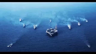 Watch US Navy Carrier Strike Groups Sail Near Korea
