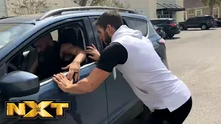 Johnny Gargano tries to chase down Tommaso Ciampa in the WWE PC parking lot: March 24, 2018