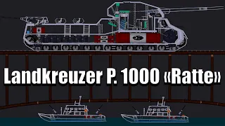 Land Cruiser P.1000 Ratte vs Warships - People Playground