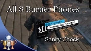 Watch Dogs -  All 8 Burner Phone Locations - Sanity Check Trophy Guide