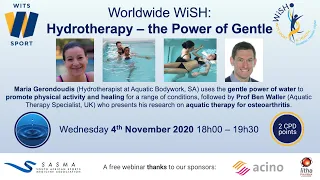 WiSH Webinar "Hydrotherapy - the Power of Gentle"