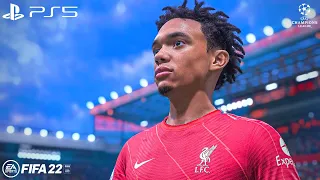 FIFA 22 - Liverpool vs. Inter Milan - UEFA Champions League 21/22 RO16 Full Match PS5 Gameplay | 4K