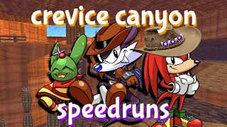 srb2 crevice canyon speedruns [ova knux/ cacee/ fang]