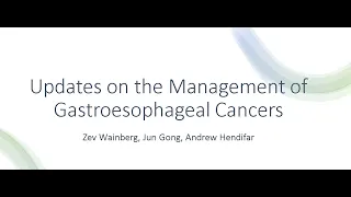 May 1, Gastrointestinal Cancer Webinar