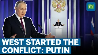 “They Started The War” | Putin Blames West For Starting Ukraine War | Putin Speech