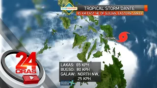 Signal No. 2 over 11 areas due to Dante | 24 Oras