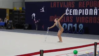 Elīna Ķuze, LR čempionāts 2018, aplis