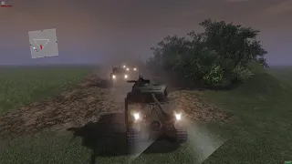 men of war as2 : M4 Sherman vs Tiger I (fury) [remake from my previous video]