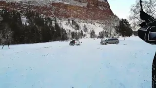 Subaru outback snow drift снежный дрифт Субару