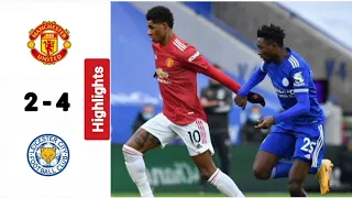 Leicester City Vs Manchester United 4-2 Full Match Highlights | All Goals Extended Highlights