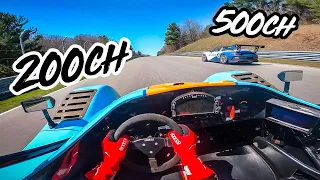 Skills VS Power | Porsche 991 GT3 Cup 500hp VS Radical SR3 200hp