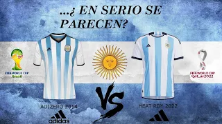 Camiseta - Jersey Argentina Afa Adidas 2014 y 2022 ¡Diferencias!