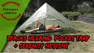 Better Than a Tent? - ZPacks Hexamid Pocket Tarp w/D + Six Moon Designs Serenity Nettent