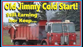 Detroit Diesel Cold Start! The Legendary Screamin' Jimmy 2 Stroke 6-71 in a 1970s White Cabover...