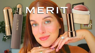 FULL FACE OF MERIT BEAUTY // testing every single product in the line + what you should skip