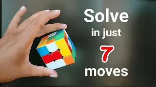 How To Solve Rubik's Cube in 7 Moves in Hindi