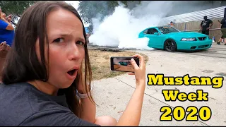 MY FIRST BURNOUT CONTEST AT BEAVER BAR!! Mustang Week 2020 Myrtle Beach