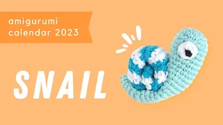 Amigurumi snail (keychain) | Full crochet tutorial