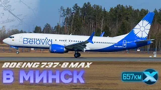 X-Plane 11 - Boeing 737 MAX 8 | Москва (UUDD) - Минск (UMMS) в VATSIM.