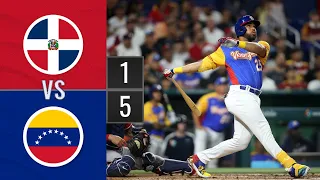 Resumen Rep Dominicana vs Venezuela Clásico Mundial 11-mar