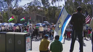 UCSD encampment faces Pro-Israel supporters, both remain peaceful