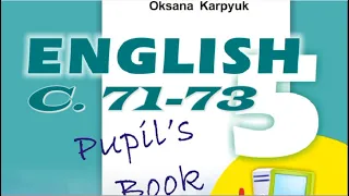 Карпюк 5 Тема 2 Lesson 3 сторінки  71-73 ✔Відеоурок