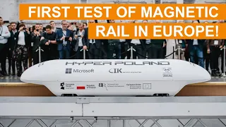 First test of magnetic rail in Europe | MagRail Demo | Nevomo
