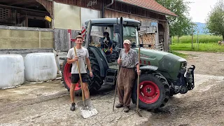 Заготовка СІНА та СИЛОСА із трави. ЦІНИ на продукти, УКРАЇНЕЦЬ на Фермі у Швейцарії