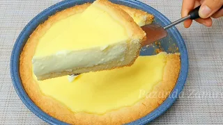 Wonderful shortcrust pastry pie with delicate sour cream filling. This is the easiest recipe.