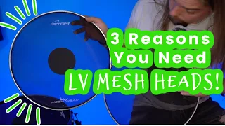 LV Mesh Heads - the Best Low-Volume Drum Heads! #lvmeshheads #rtom #meshheads